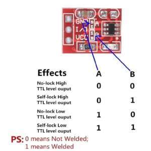 TTP223 Capacitive Touch Sensor Red