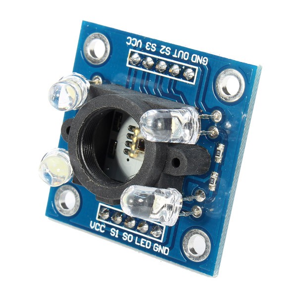 TCS230 Color recognition sensor module RGB red, green and blue three primary color induction acquisition and detection TCS3 200