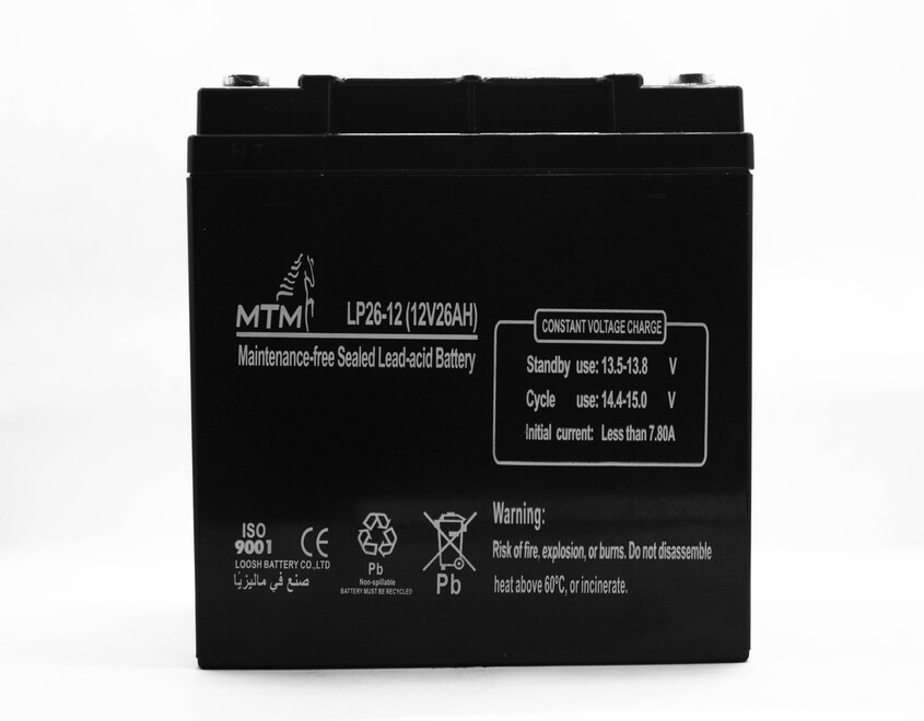 Lead Acid Battery LP26-12 12V 26A made in Malaysian