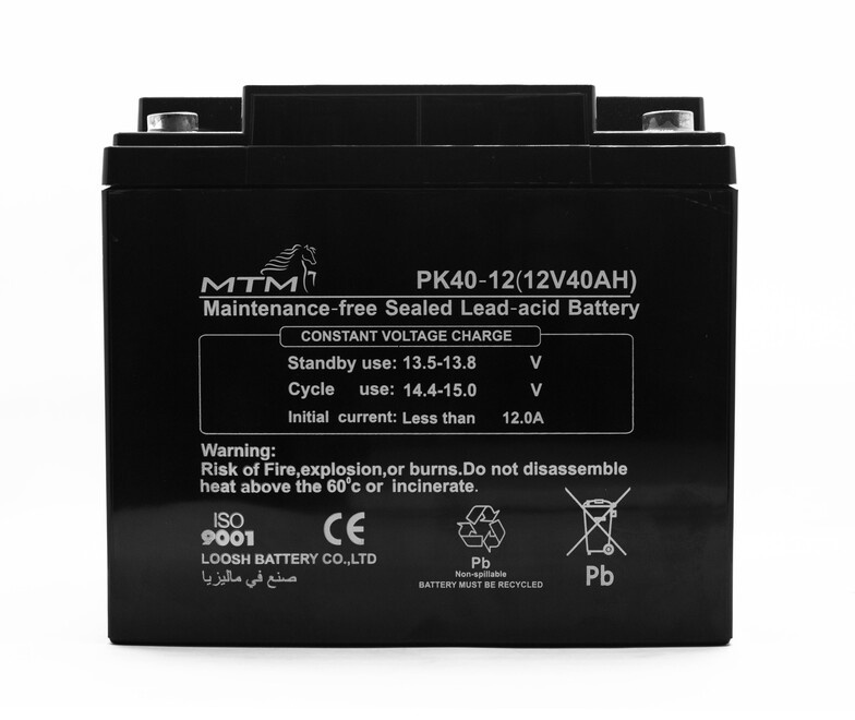 Lead Acid Battery PK40-12 12V 40A made in Malaysia