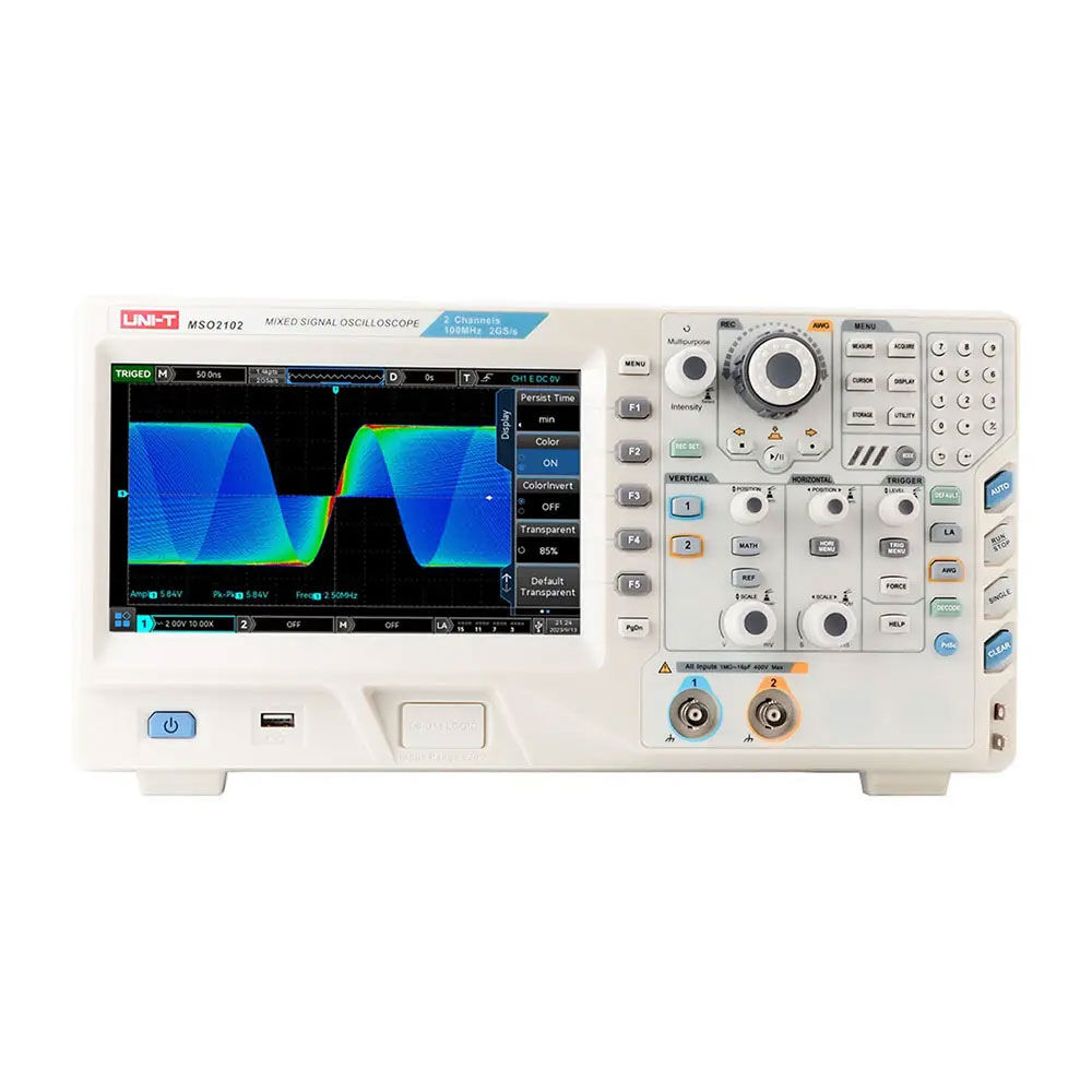 MSO2102 100MHz 2+16 Channel MSO Oscilloscope