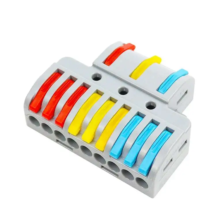 WAGO LT-933 Panel-Mount Wire Connector 3 In 9 Out